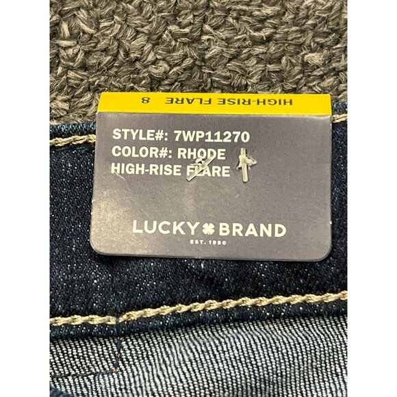 NWT Lucky Brand Womens Stevie Two Way Stretch Blue High Rise Flare Jeans US Sz 8 - Picture 14 of 16